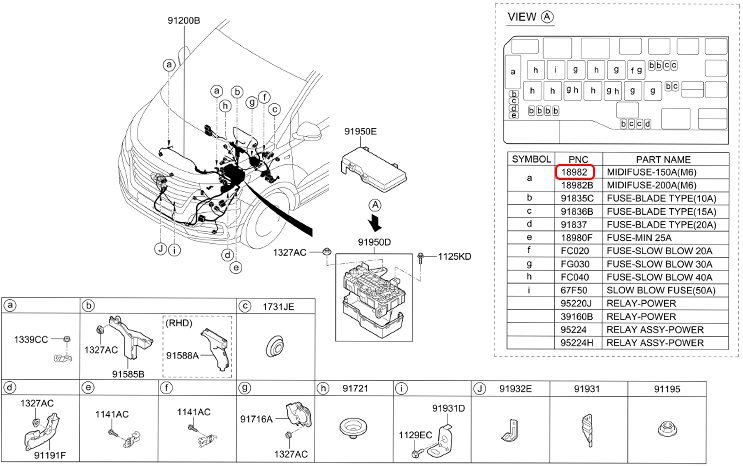 Cầu chì 150A chính hãng HYUNDAI | 1898005932 tại HCM