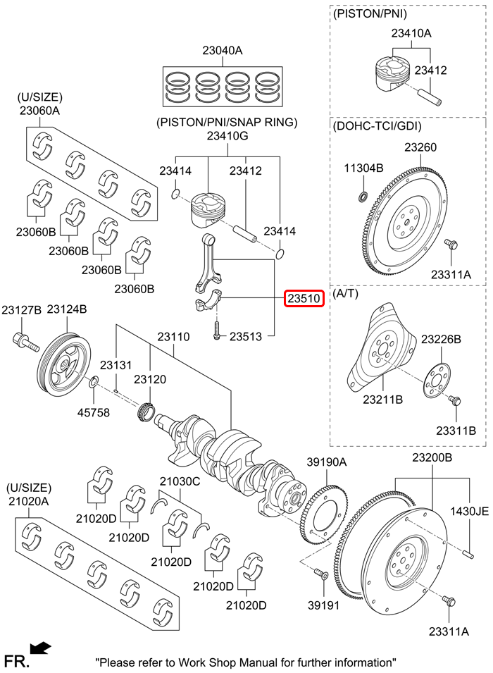 Tay dên chính hãng KIA | 235102B700 tại HCM