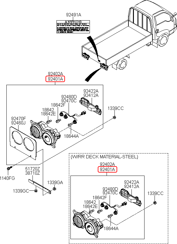 Đèn lái chính hãng KIA LH | 924014E050 tại HCM