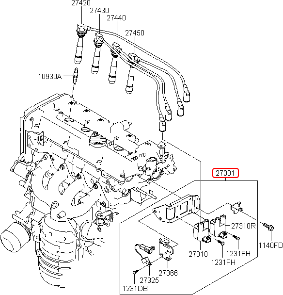 Mô bin chính hãng HYUNDAI | 2730126600 tại HCM