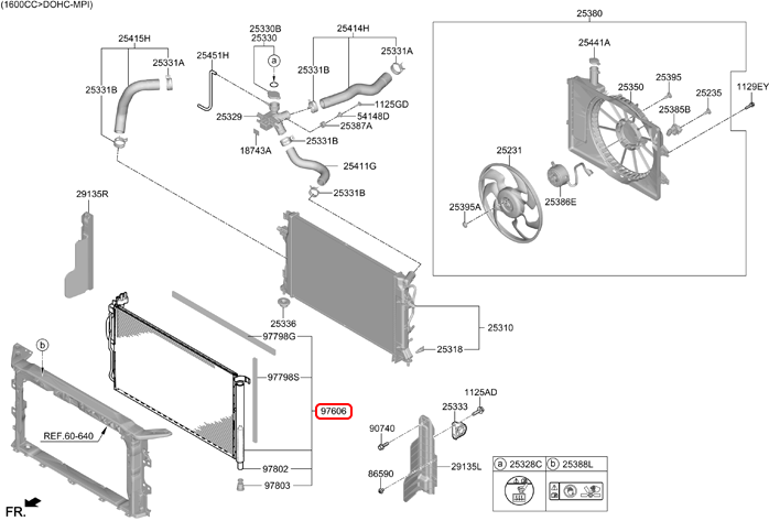 Dàn nóng chính hãng KIA | 97606M6200 tại HCM