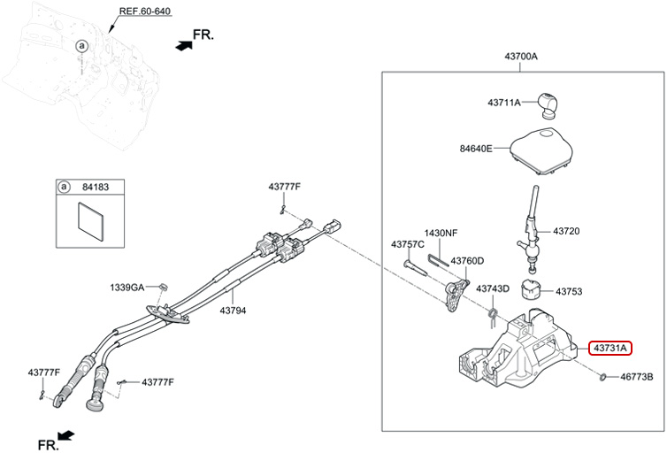 Phốt cần số chính hãng HYUNDAI KIA | 437530U100