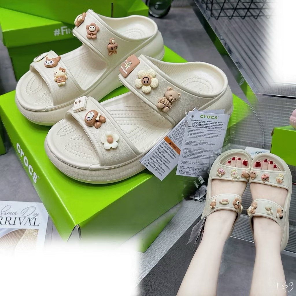 DÉP CROCS 2 QUAI LIKE AUHT REP 1:1 - kèm 12 charm