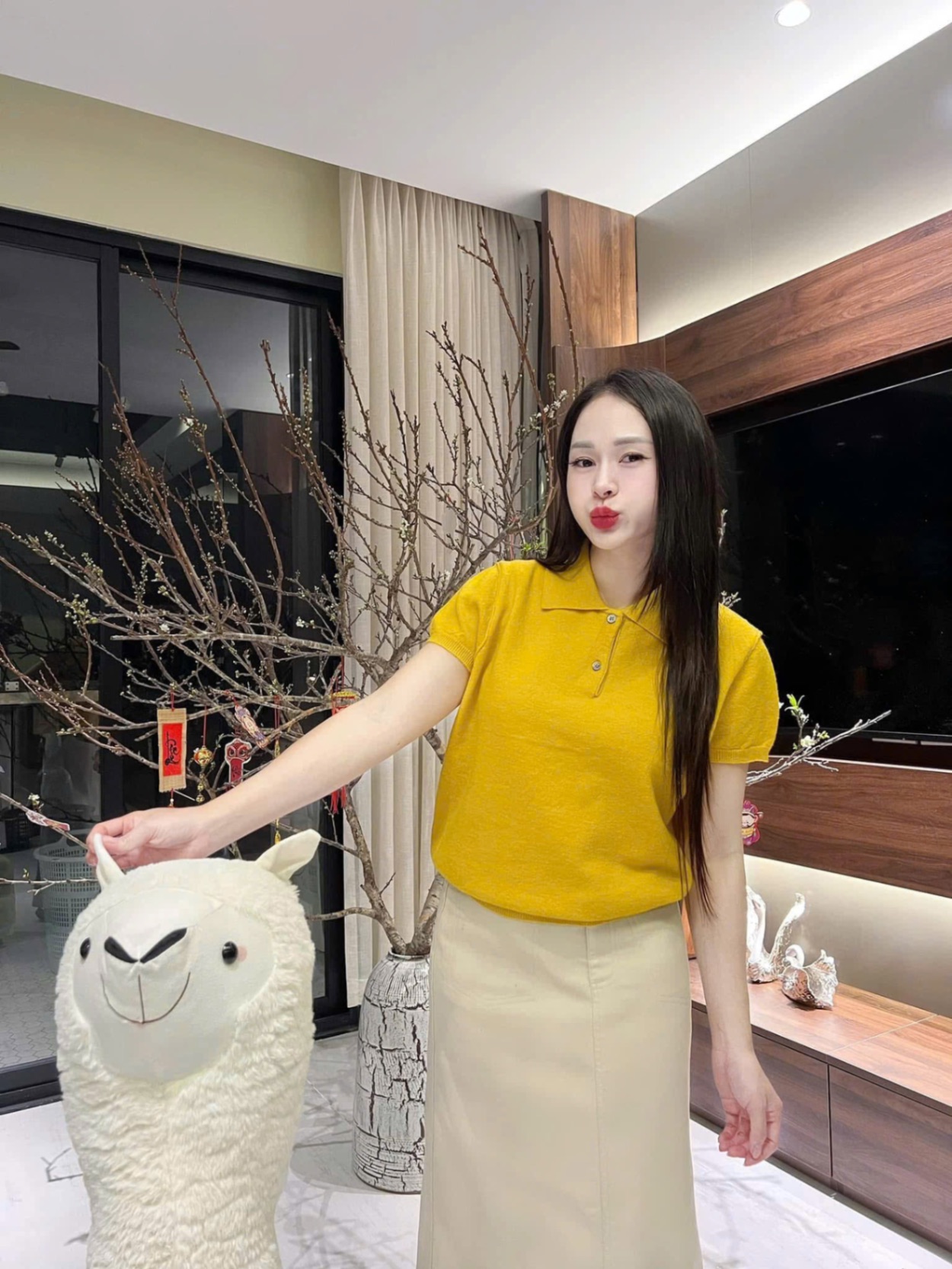 ÁO LEN POLO VÀNG XUẤT DƯ TUỒN XỊN