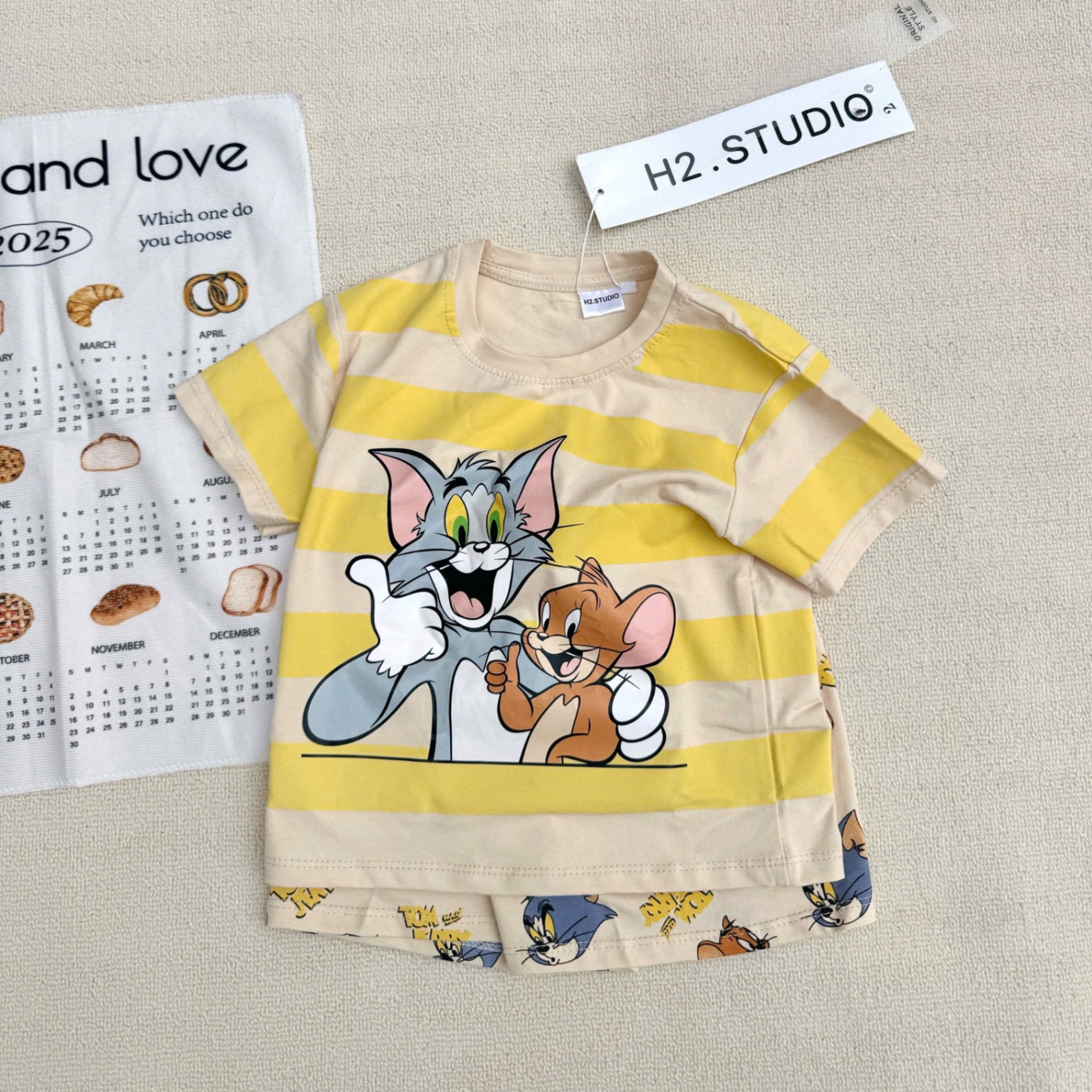 BỘ ĐÙI MÈO TOM KẺ VÀNG 3CT