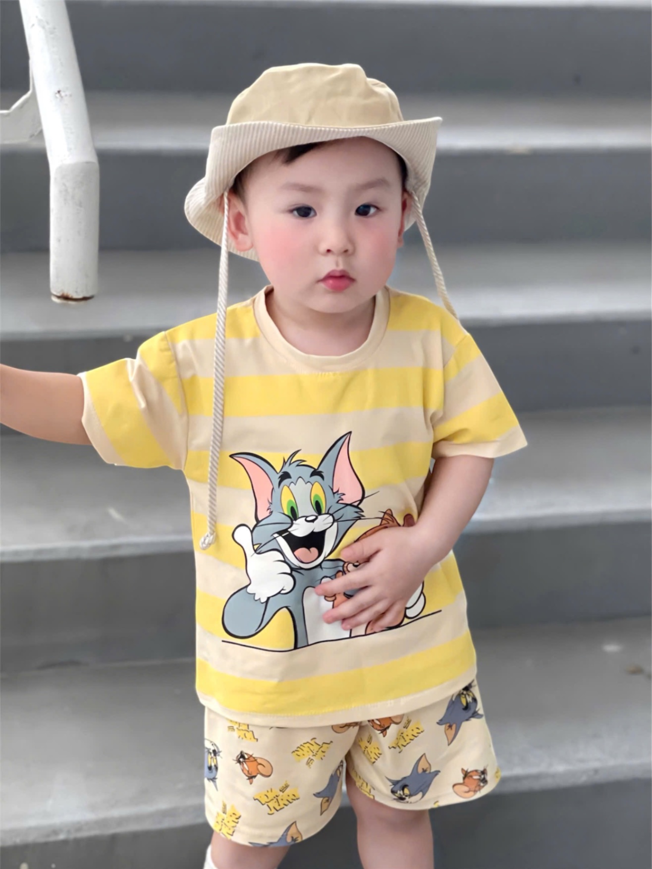 BỘ ĐÙI MÈO TOM KẺ VÀNG 3CT