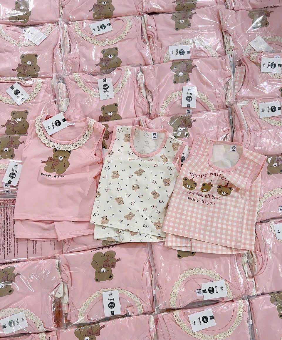 SÉT 3 BỘ BA LỖ HONEY XANH HỒNG