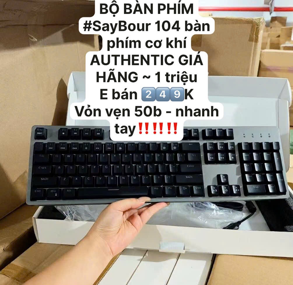 BỘ BÀN PHÍM MÁY TÍNH SAYBOUR 104 XUẤT DƯ