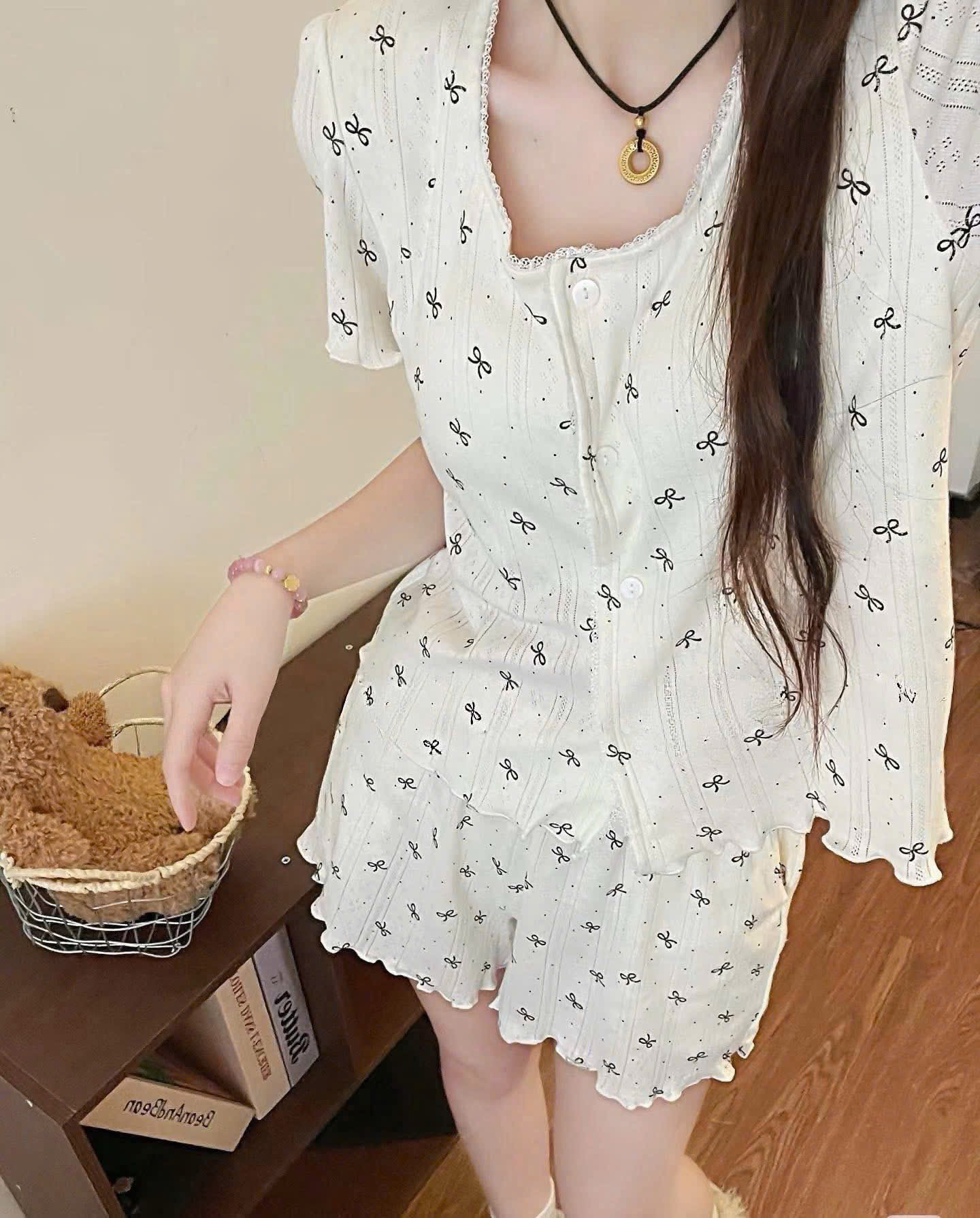 BỘ NGỦ HÌNH NƠ VIỀN BÈO