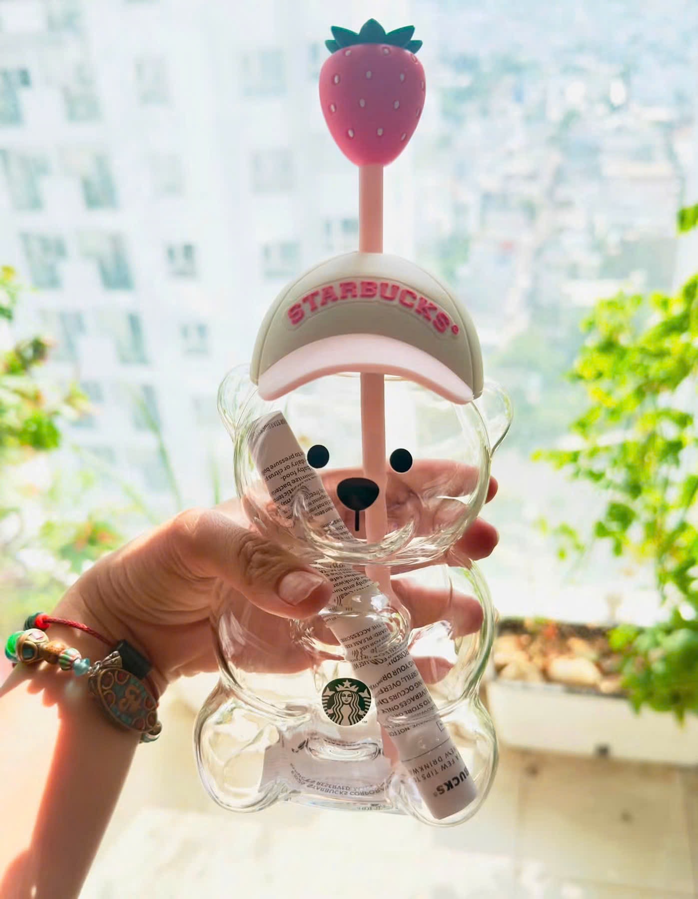 CỐC STB GẤU DÂU CHARM MŨ