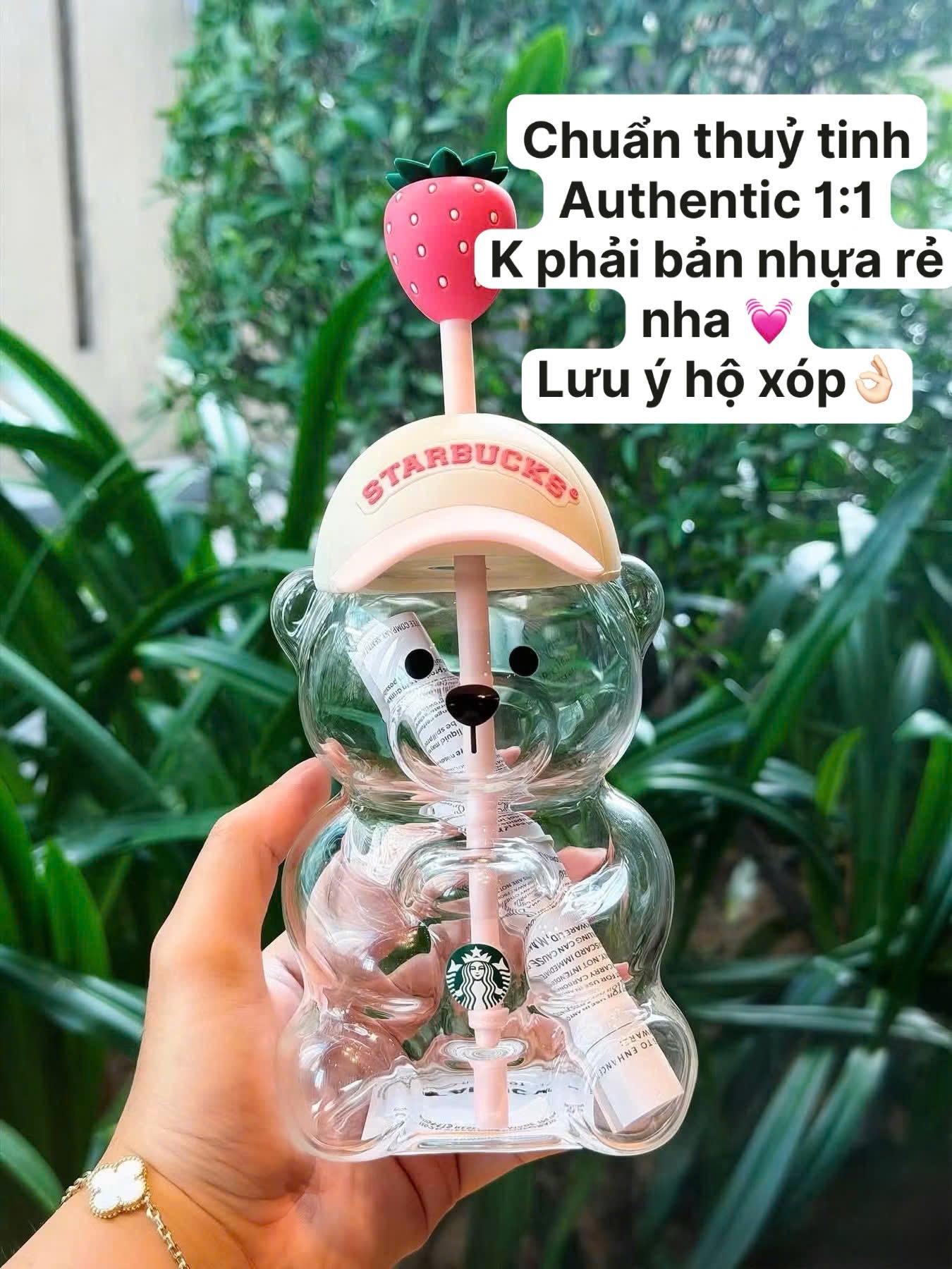 CỐC STB GẤU DÂU CHARM MŨ