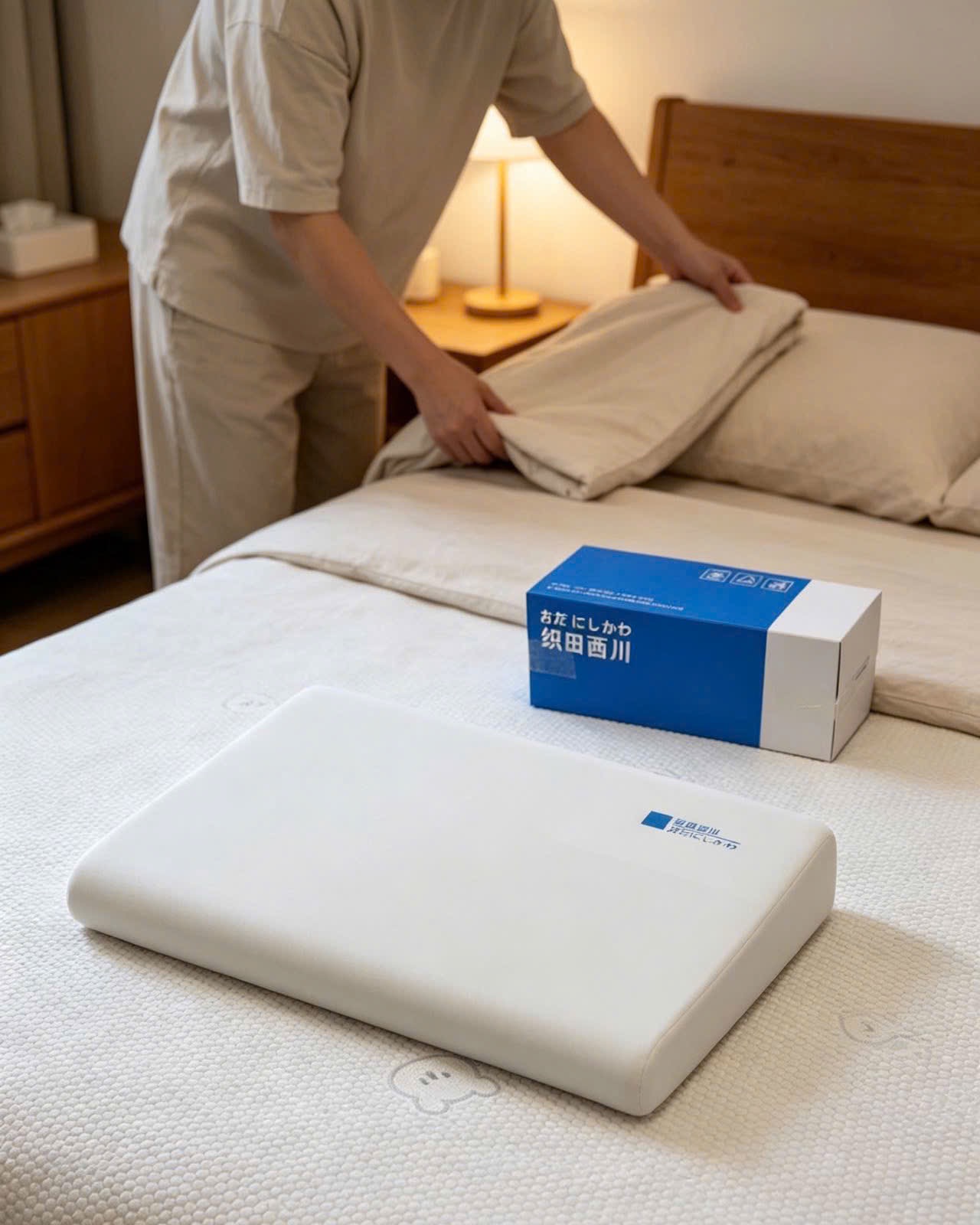 GỐI CÔNG THÁI HỌC MEMORY FOAM XUẤT NHẬT FULL BOX