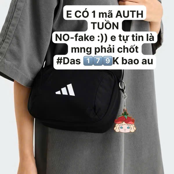 Hàng Auth tuồn - TÚI DAS ĐEN ĐEO CHÉO TUỒN AUTH