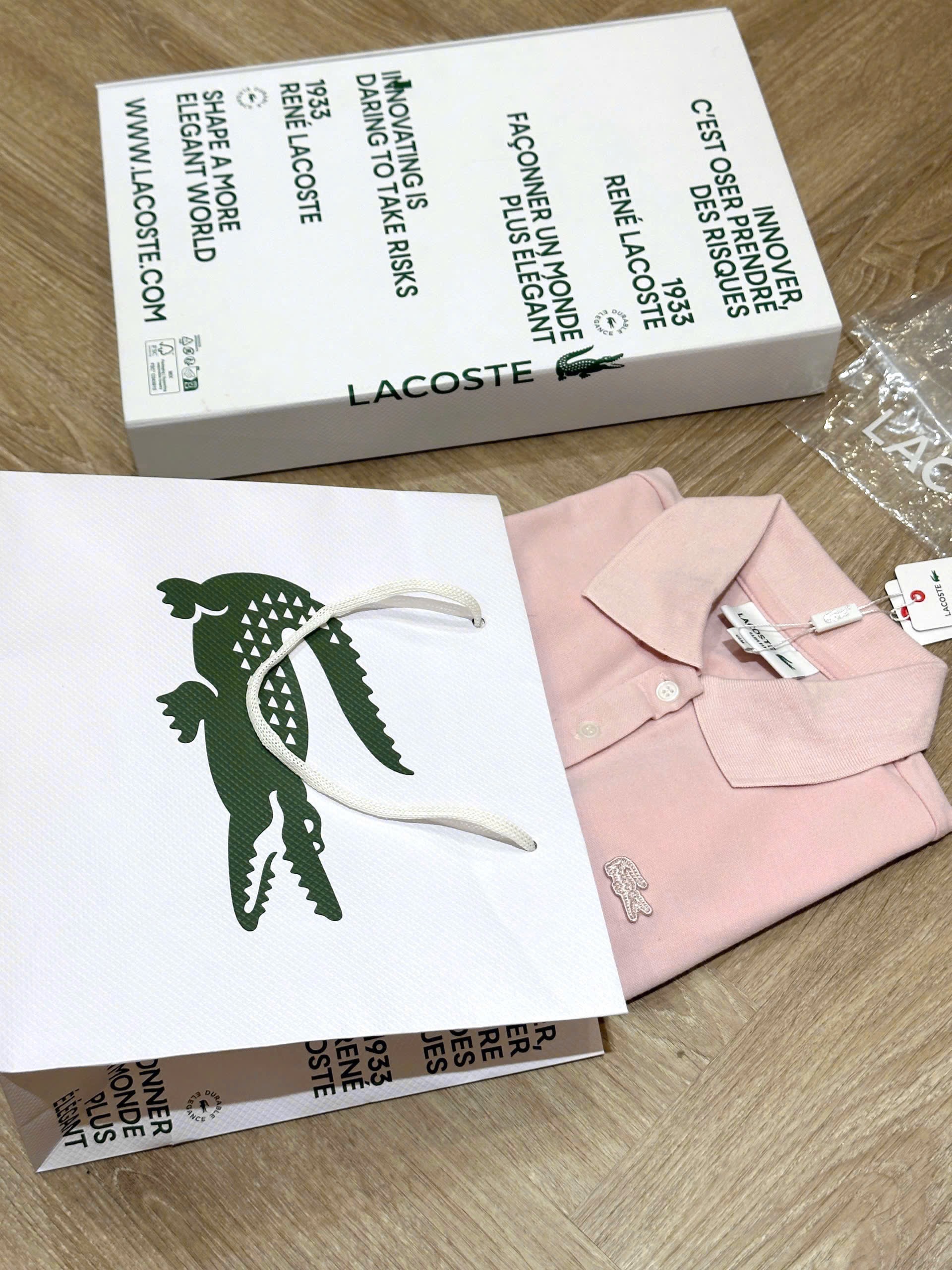 Hàng nhà máy - ÁO POLO HỒNG LCT FORM SUÔNG HÀNG ĐẸP