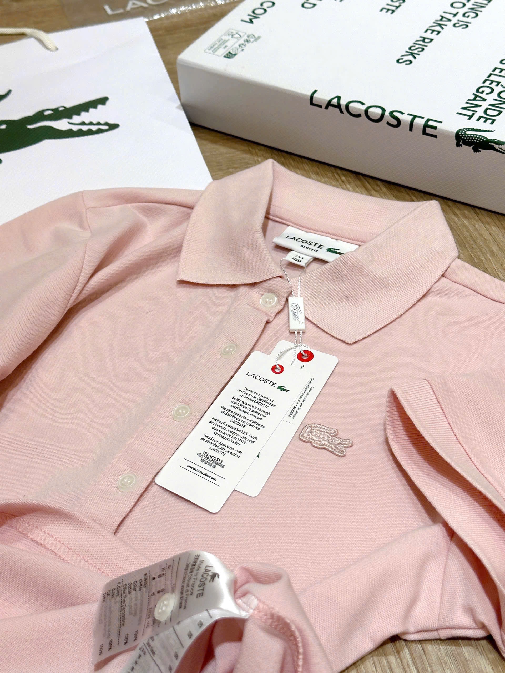 Hàng nhà máy - ÁO POLO HỒNG LCT FORM SUÔNG HÀNG ĐẸP