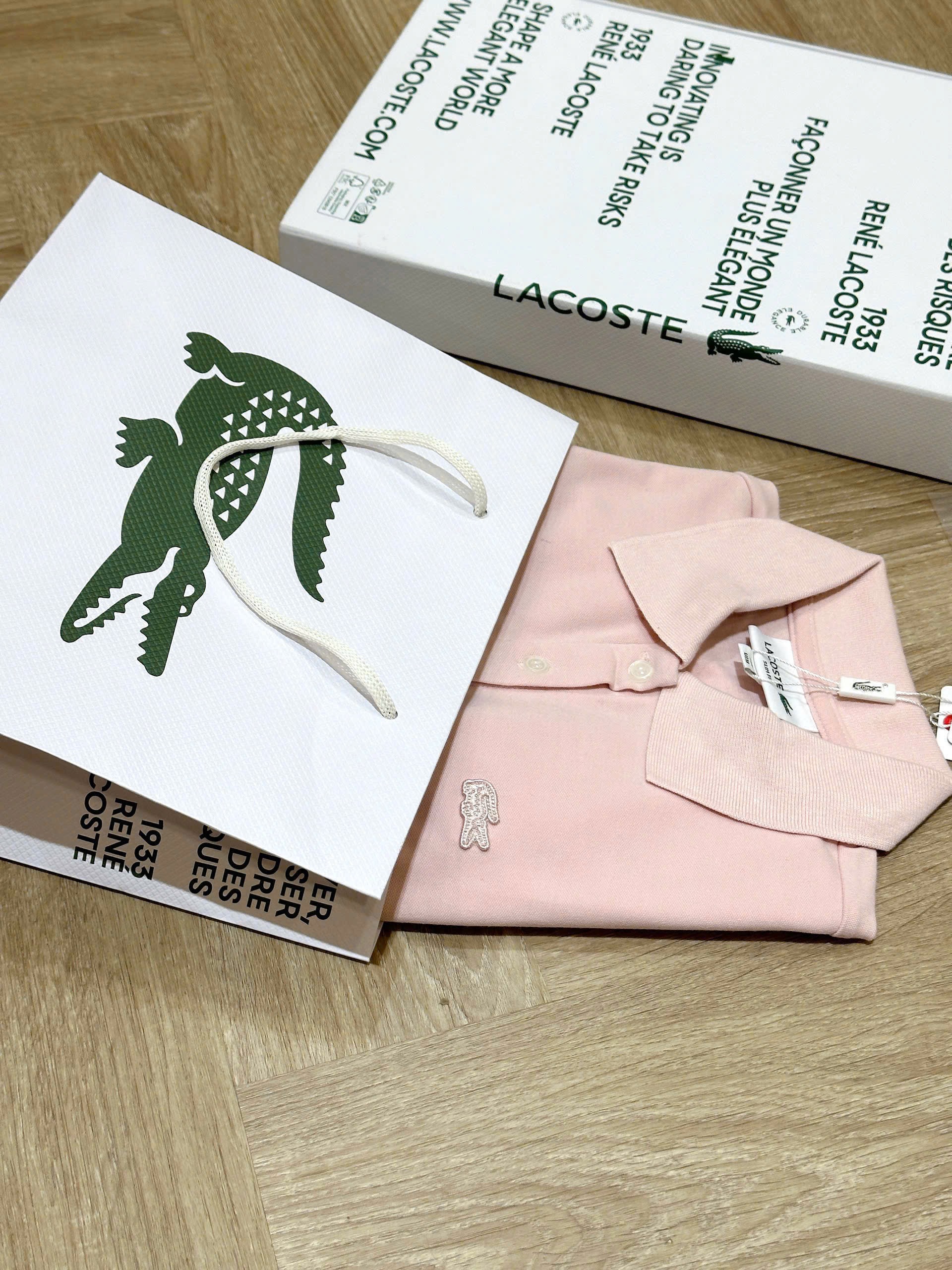 Hàng nhà máy - ÁO POLO HỒNG LCT FORM SUÔNG HÀNG ĐẸP