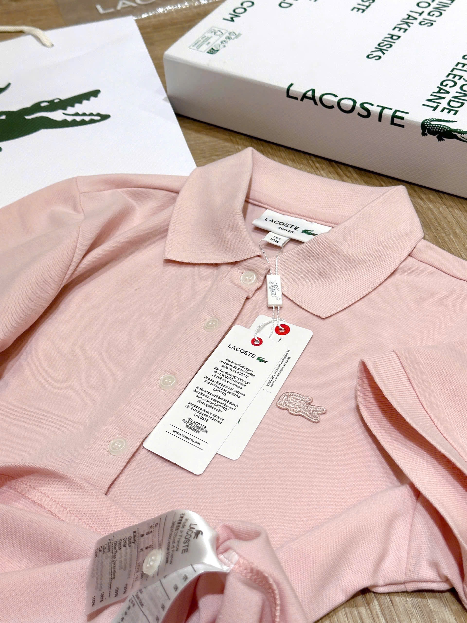 Hàng nhà máy - ÁO POLO HỒNG LCT FORM SUÔNG HÀNG ĐẸP