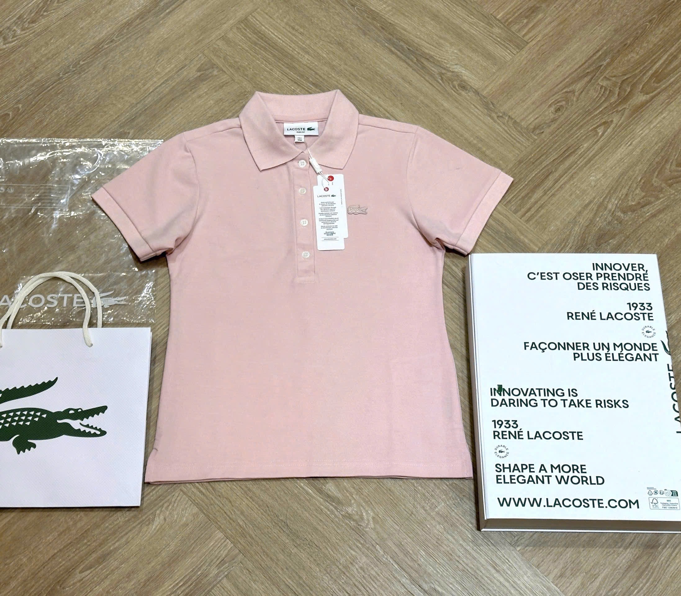 Hàng nhà máy - ÁO POLO HỒNG LCT FORM SUÔNG HÀNG ĐẸP