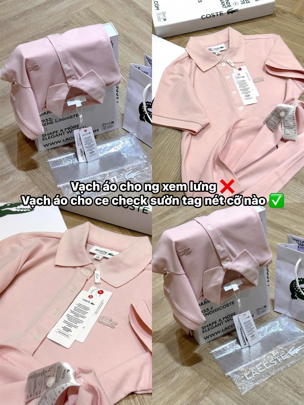 Hàng nhà máy - ÁO POLO HỒNG LCT FORM SUÔNG HÀNG ĐẸP