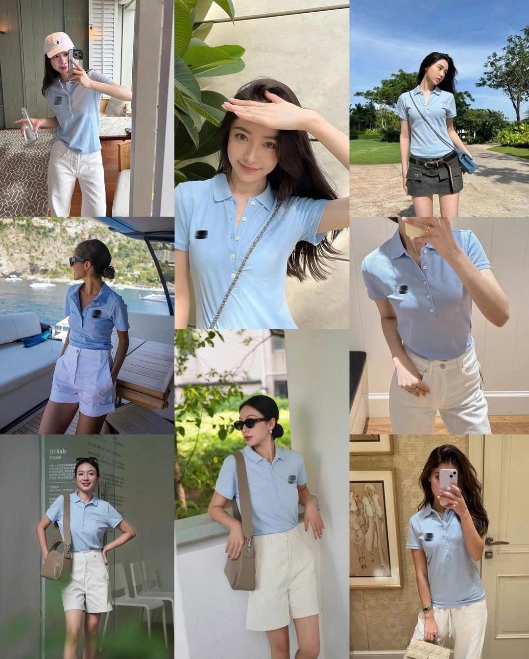 Hàng nhà máy - ÁO POLO LCT THÊU CÁ SẤU XANH DƯƠNG CỘC TAY