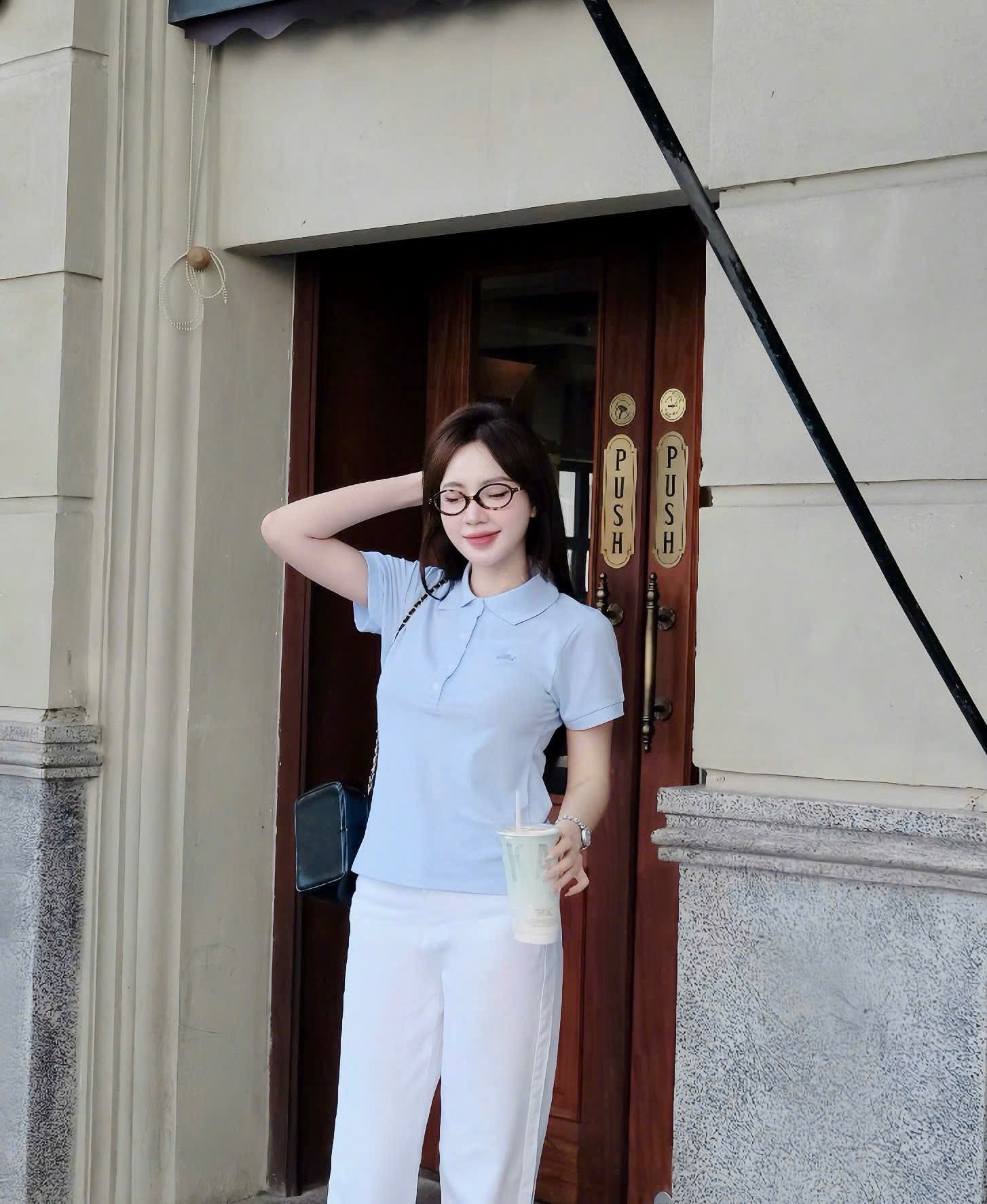Hàng nhà máy - ÁO POLO LCT THÊU CÁ SẤU XANH DƯƠNG CỘC TAY