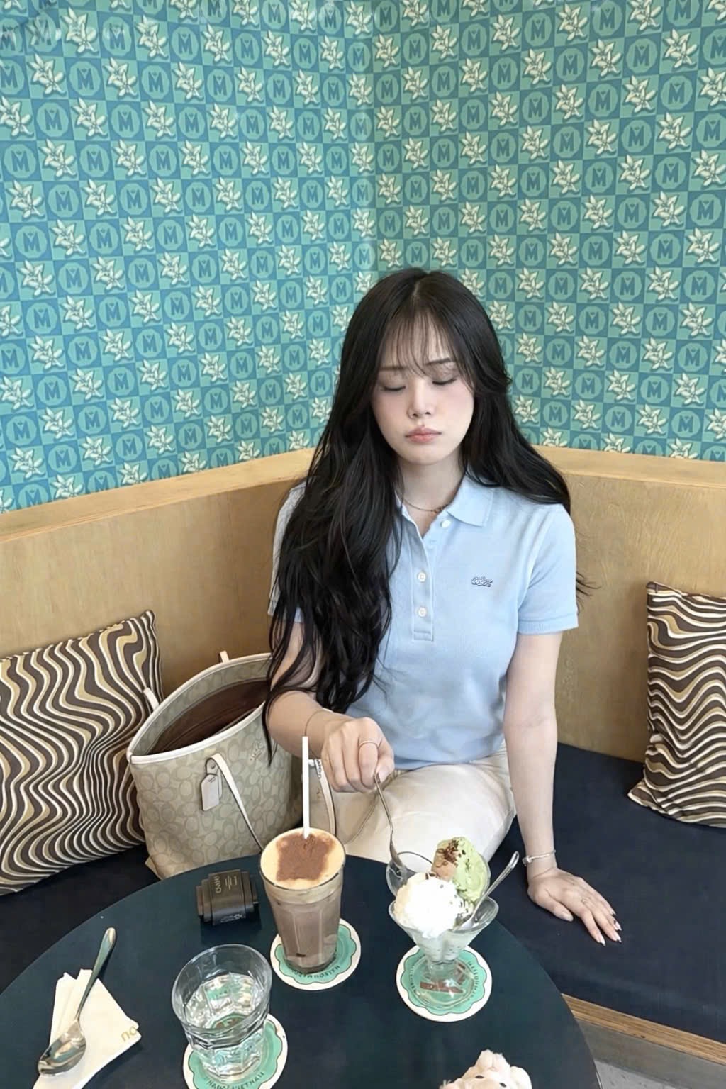 Hàng nhà máy - ÁO POLO LCT THÊU CÁ SẤU XANH DƯƠNG CỘC TAY