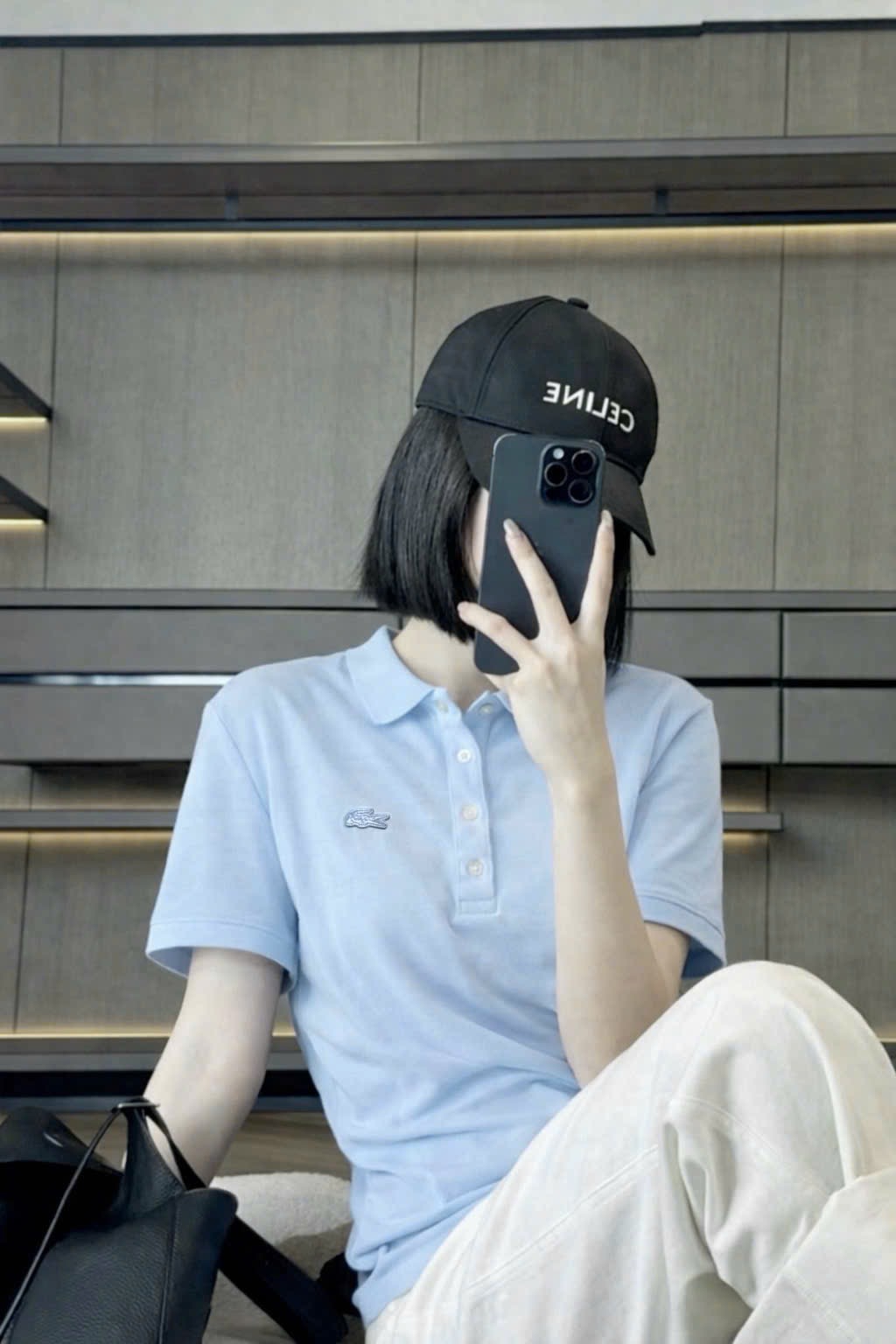 Hàng nhà máy - ÁO POLO LCT THÊU CÁ SẤU XANH DƯƠNG CỘC TAY