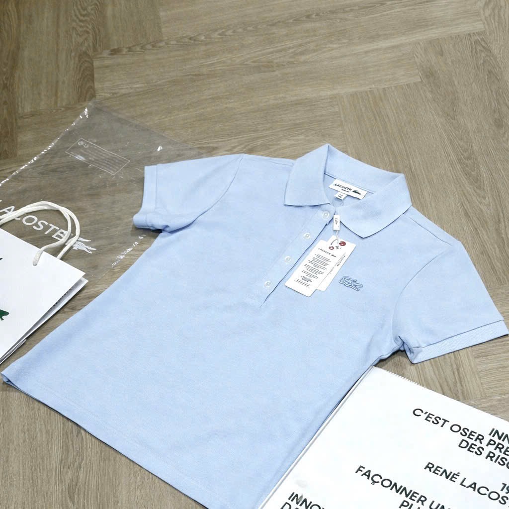 Hàng nhà máy - ÁO POLO LCT THÊU CÁ SẤU XANH DƯƠNG CỘC TAY