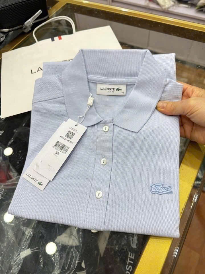 Hàng nhà máy - ÁO POLO LCT THÊU CÁ SẤU XANH DƯƠNG CỘC TAY