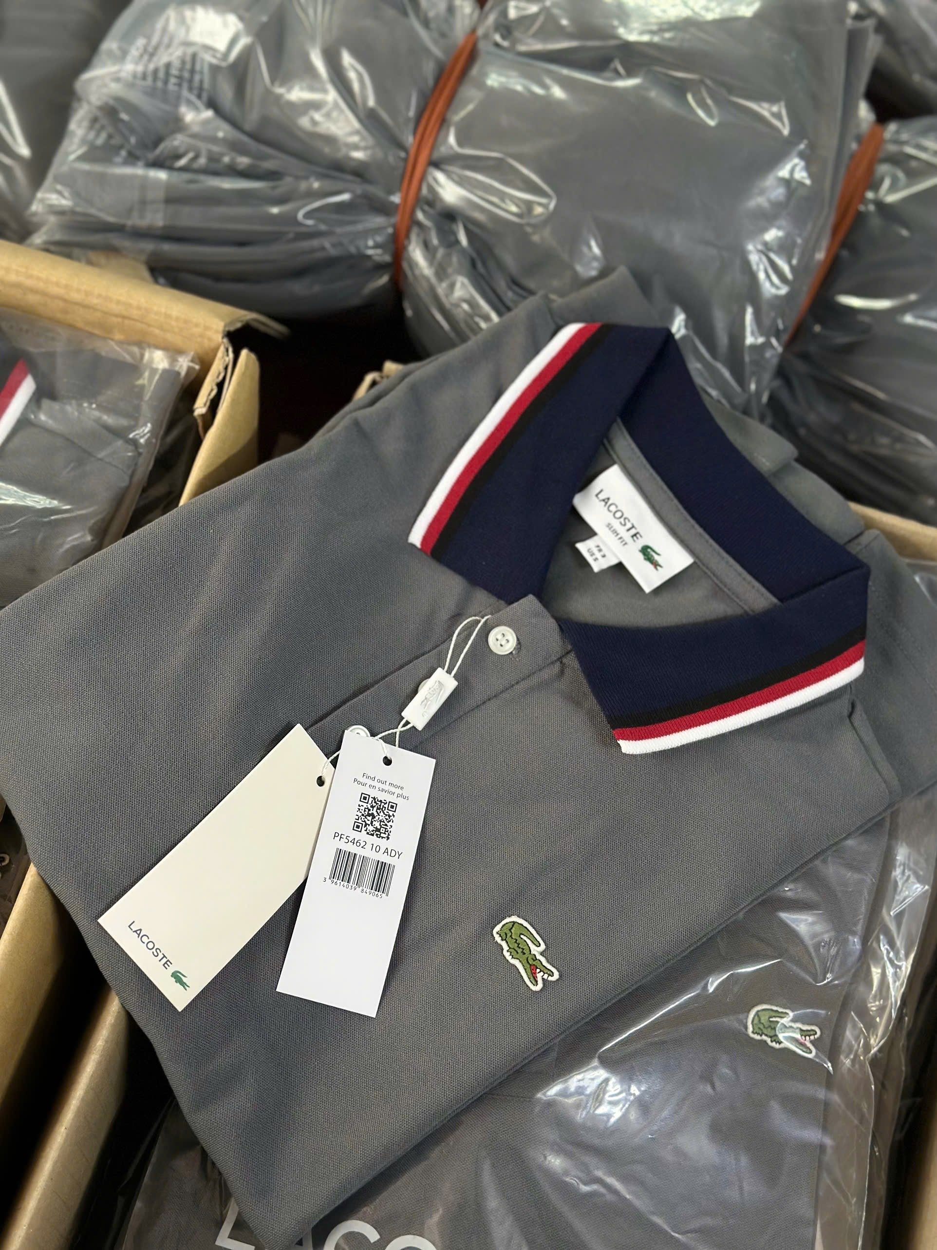 Hàng nhà máy - ÁO POLO NAM CỔ VIỀN THÊU CÁ SẤU MÀU XANH ĐÁ
