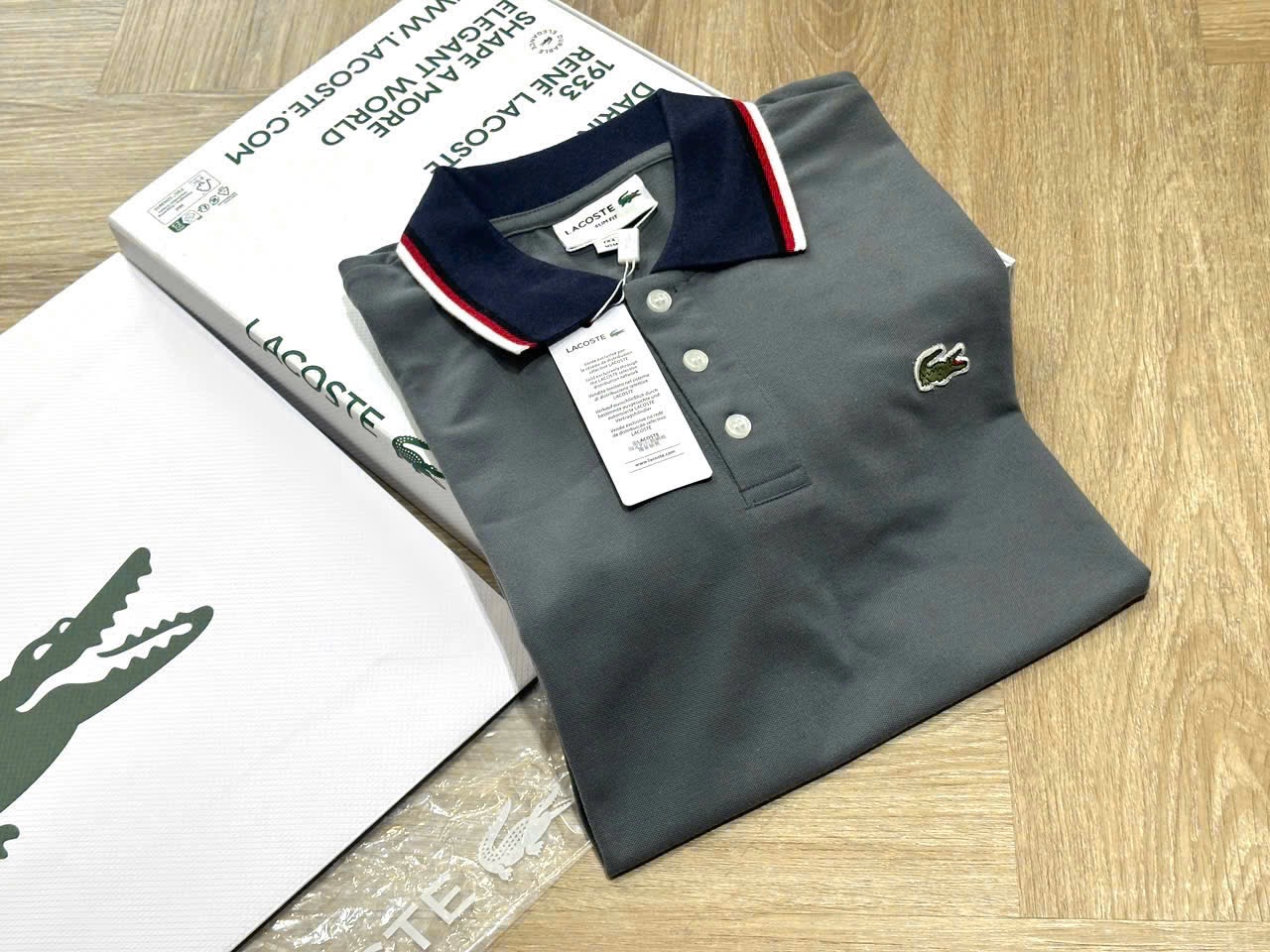 Hàng nhà máy - ÁO POLO NAM CỔ VIỀN THÊU CÁ SẤU MÀU XANH ĐÁ