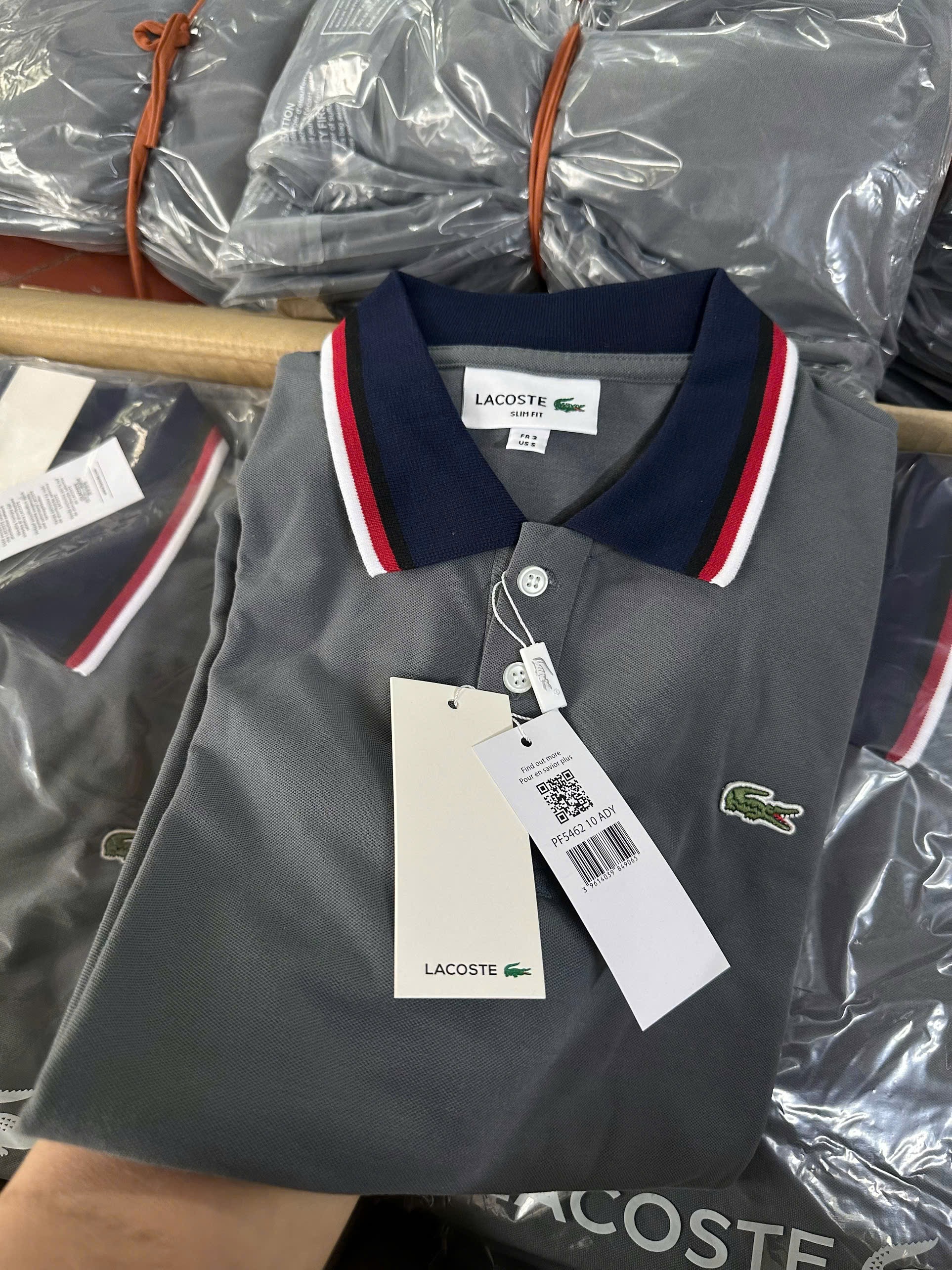 Hàng nhà máy - ÁO POLO NAM CỔ VIỀN THÊU CÁ SẤU MÀU XANH ĐÁ