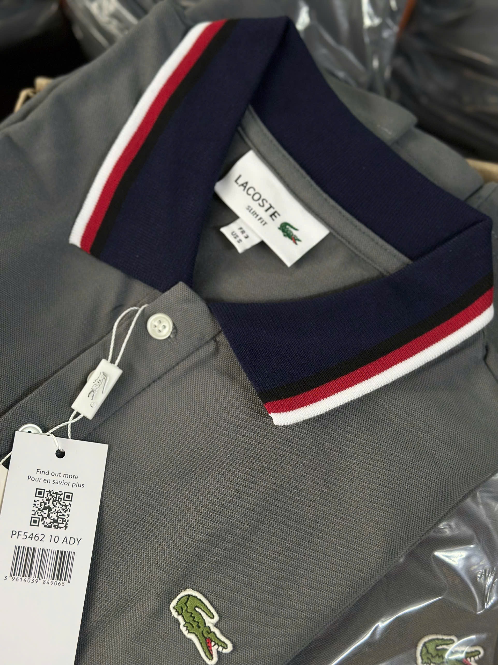 Hàng nhà máy - ÁO POLO NAM CỔ VIỀN THÊU CÁ SẤU MÀU XANH ĐÁ