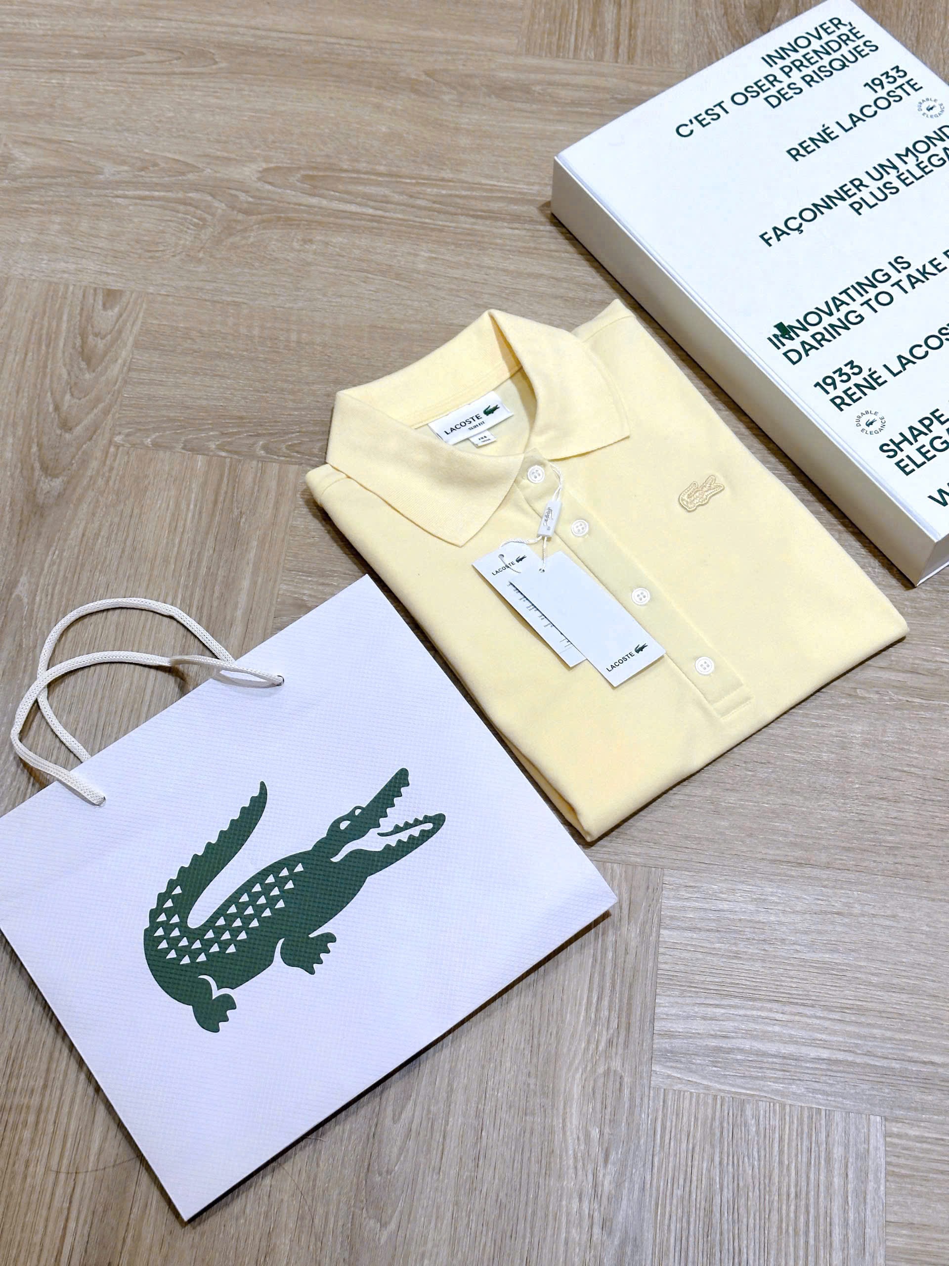 Hàng nhà máy - ÁO POLO VÀNG THÊU CÁ SẤU LCT NỮ
