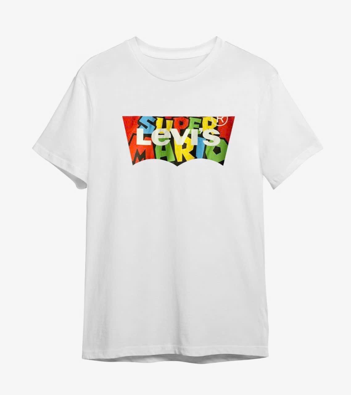 Hàng nhà máy - ÁO PULL CỘC LEVIS TRẮNG - random hình