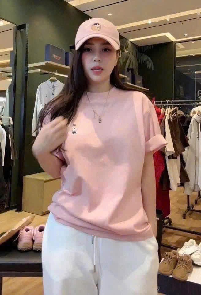 Hàng nhà máy - SET 2 ÁO CỘC GẤU WHOU MÀU HỒNG XUẤT DƯ