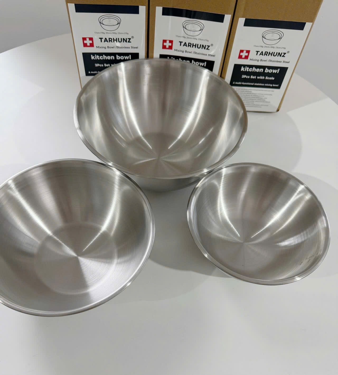 Hàng tuồn auth - SET 3 ÂU INOX XUẤT MỸ AUTH XỊN