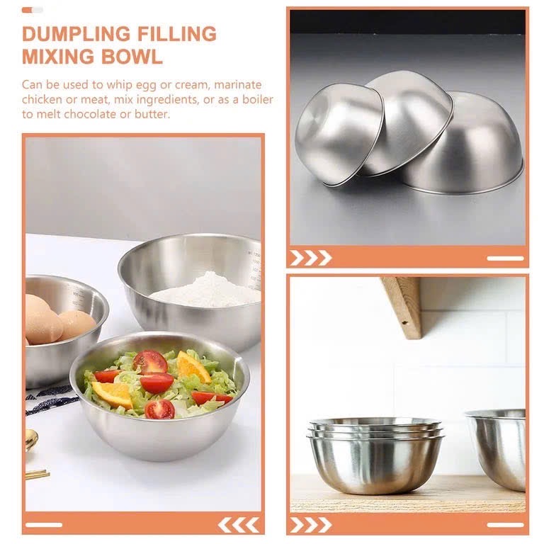 Hàng tuồn auth - SET 3 ÂU INOX XUẤT MỸ AUTH XỊN
