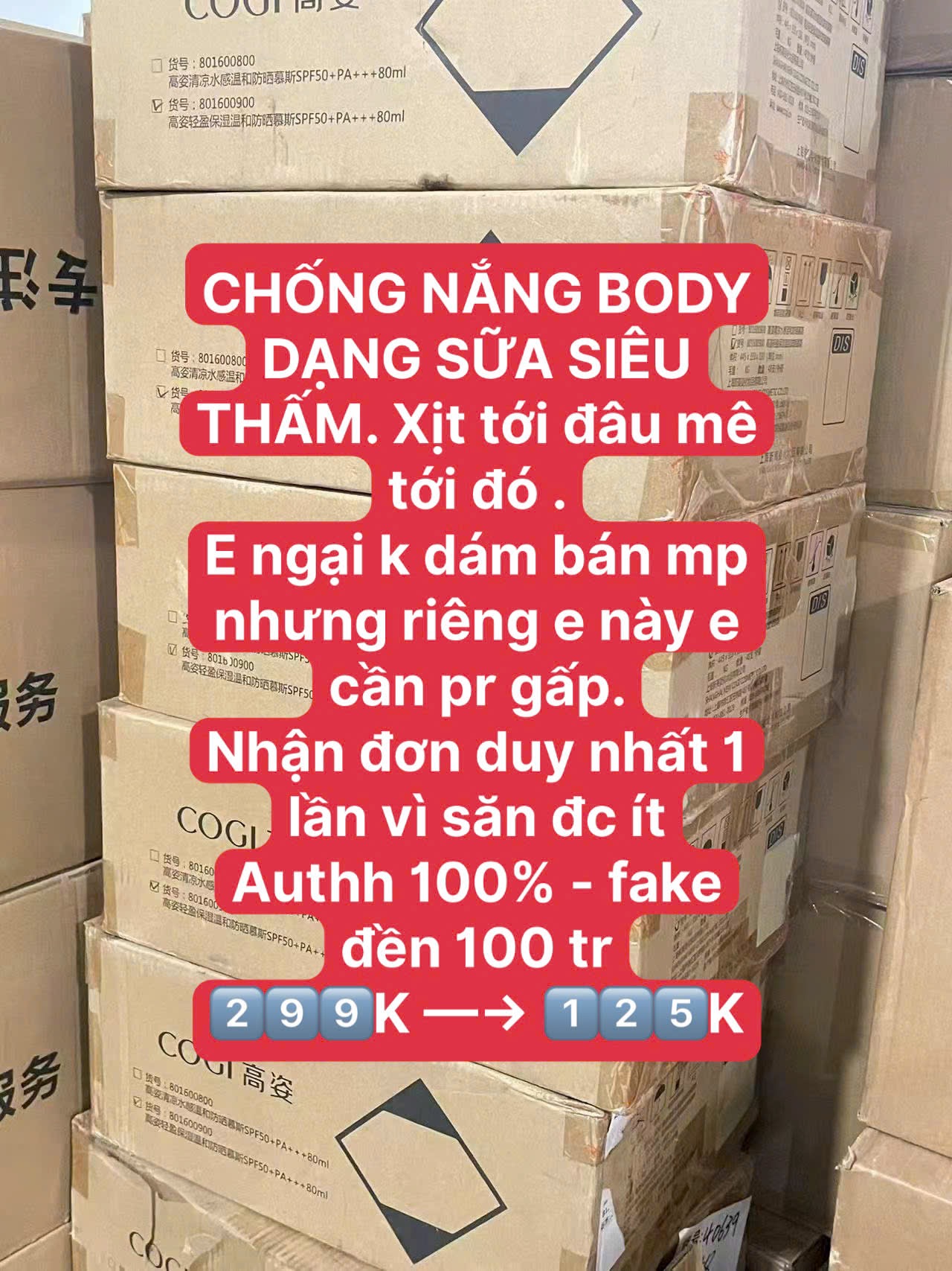 KEM CHỐNG NẮNG COGI NỘI ĐỊA TRUNG
