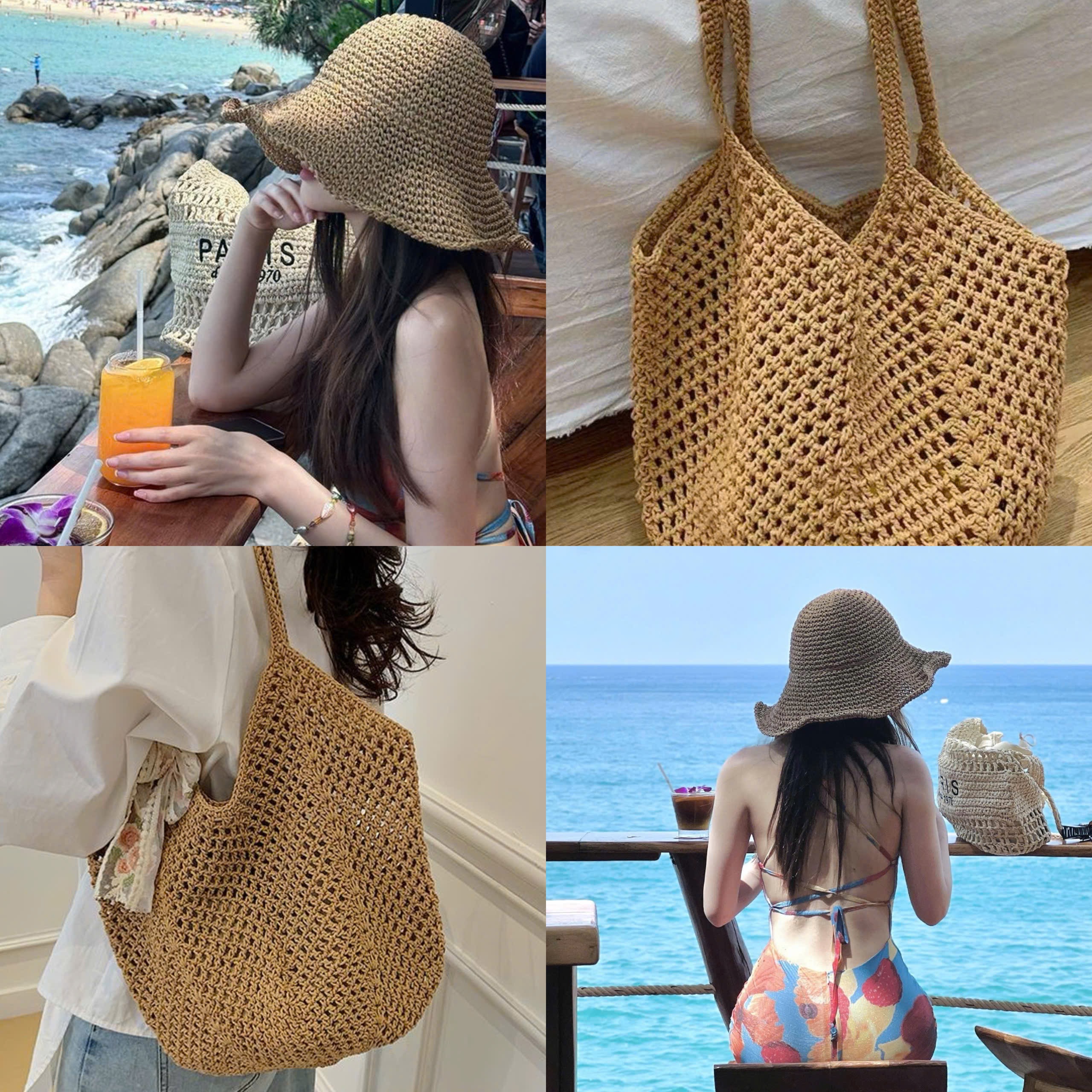SET MŨ TÚI CÓI ĐI BIỂN QC