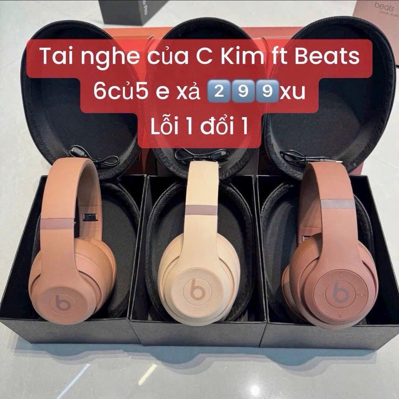 TAI NGHE BEATS x KIM 3 MÀU HÀNG ĐẸP