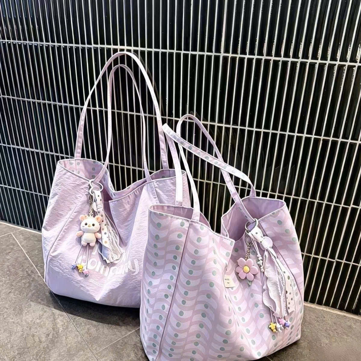 TÚI TOTE VẢI 2 MẶT K KÈM CHARM