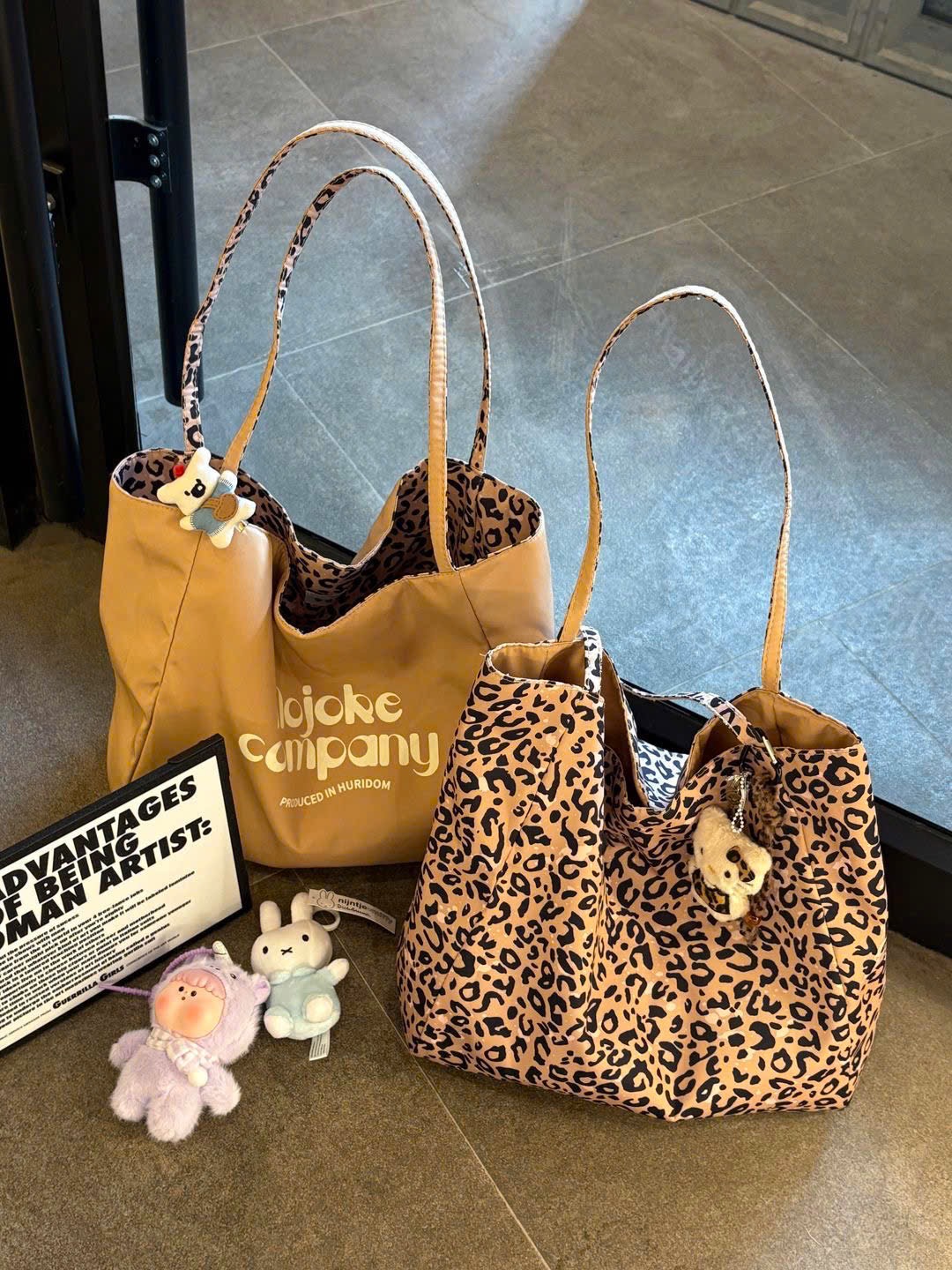 TÚI TOTE VẢI 2 MẶT K KÈM CHARM
