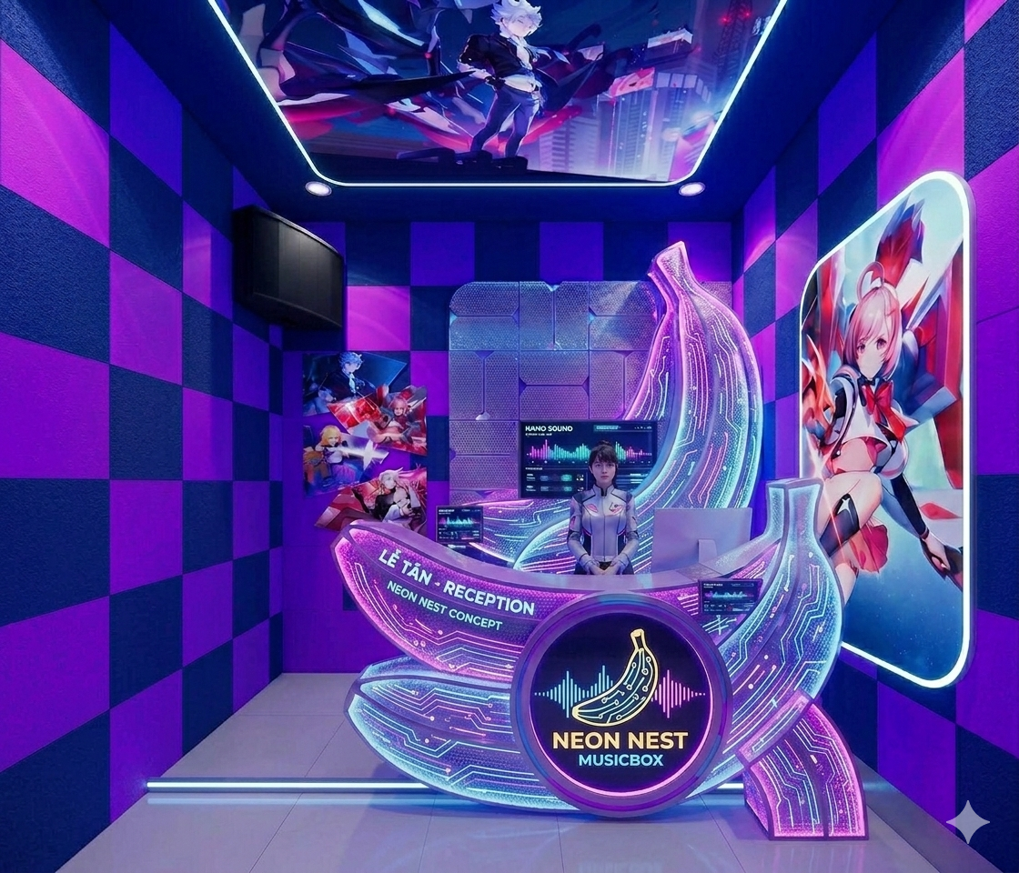 Neon Music Concept