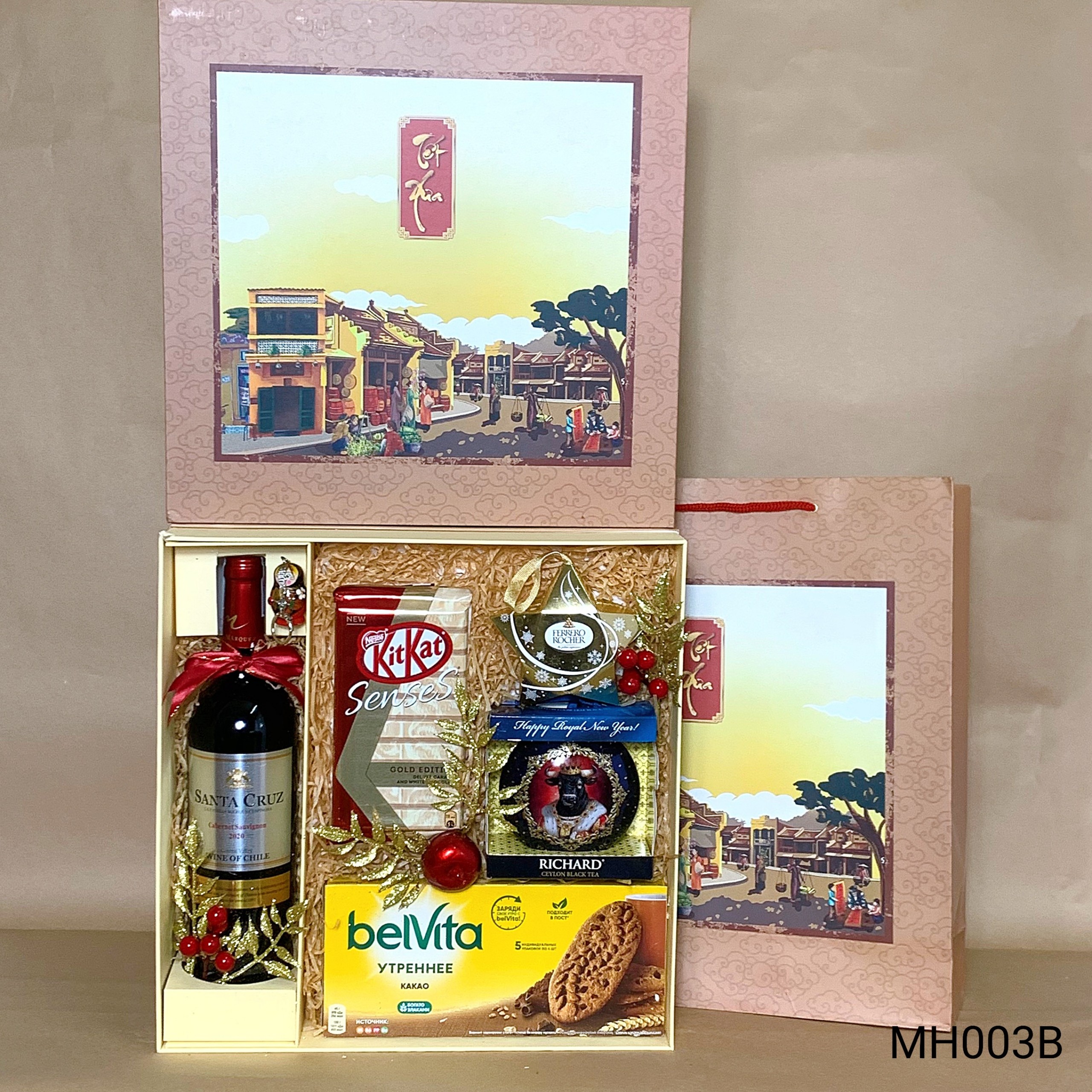 Giỏ quà tết  về tiêm vắc xin ngừa Covid -19 