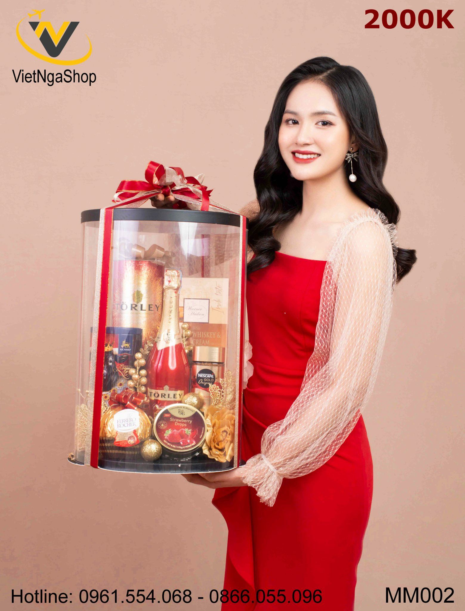 Hộp quà tết hình trụ 