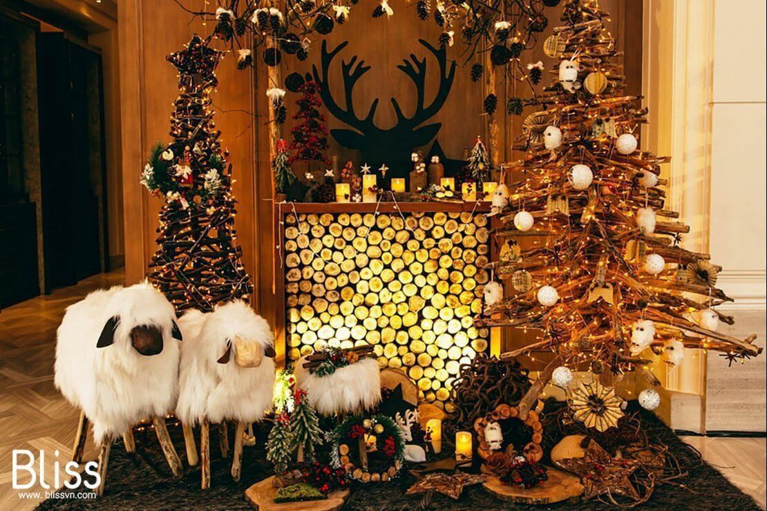 Ý tưởng trang trí tiệc giáng sinh noel và trang trí bàn tiệc Giáng Sinh 