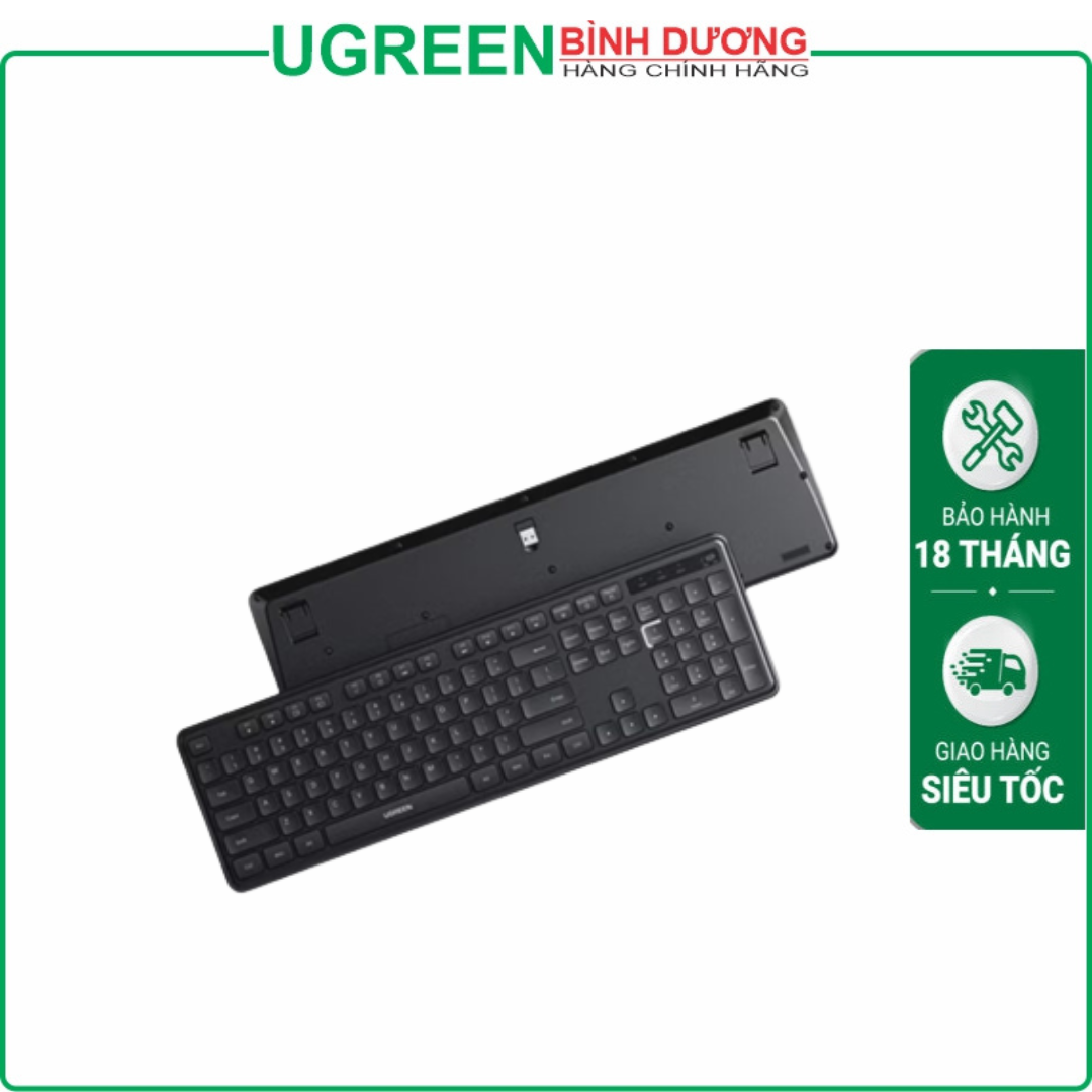 Bàn phím không dây 2.4GHz Full-size 104 phím Ugreen 85050/K331 cao cấp