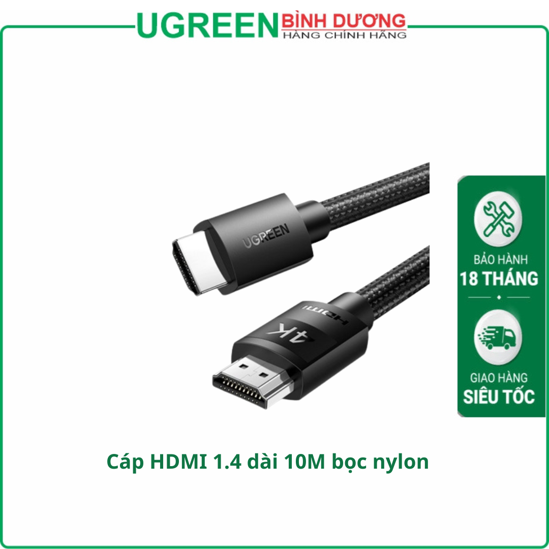 Cáp HDMI 4K Ugreen 10M (40104)