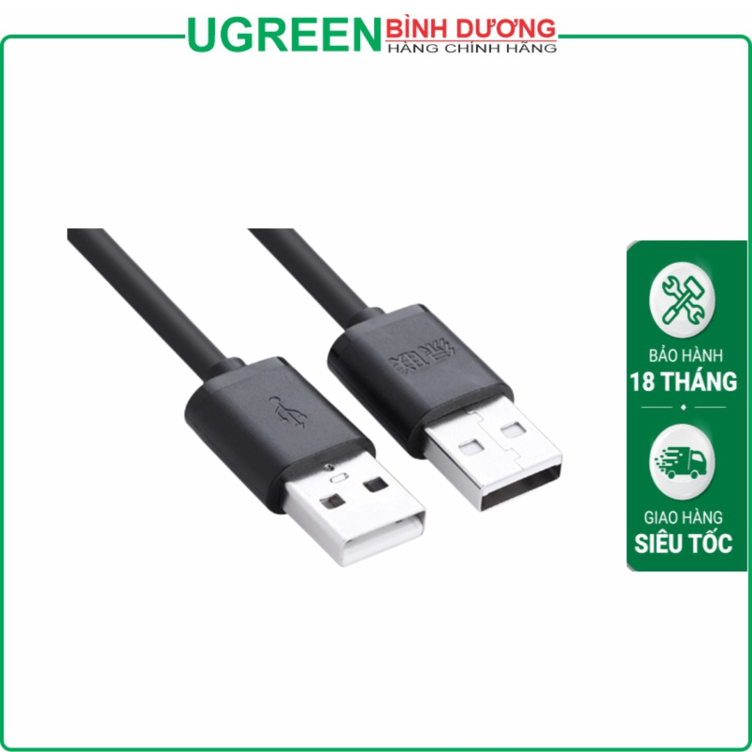Cáp USB 2.0 2 đầu đực dài 1m chính hãng Ugreen 10309